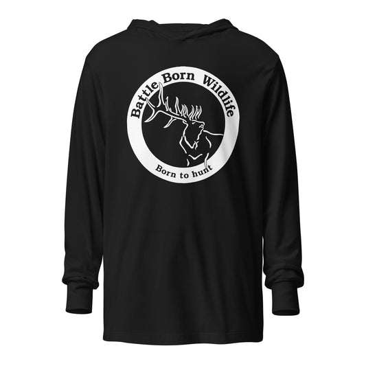 Bugling Bull Hooded Long-sleeve Tee